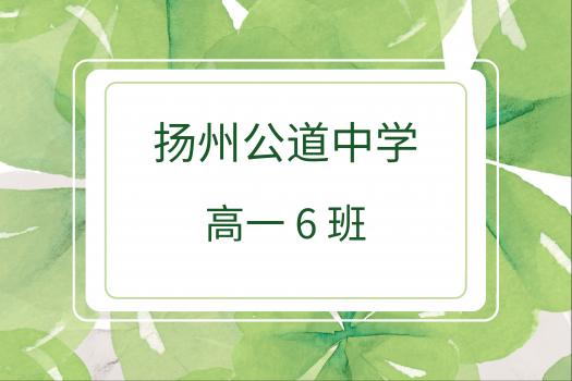 扬州公道中学 高一（6）班